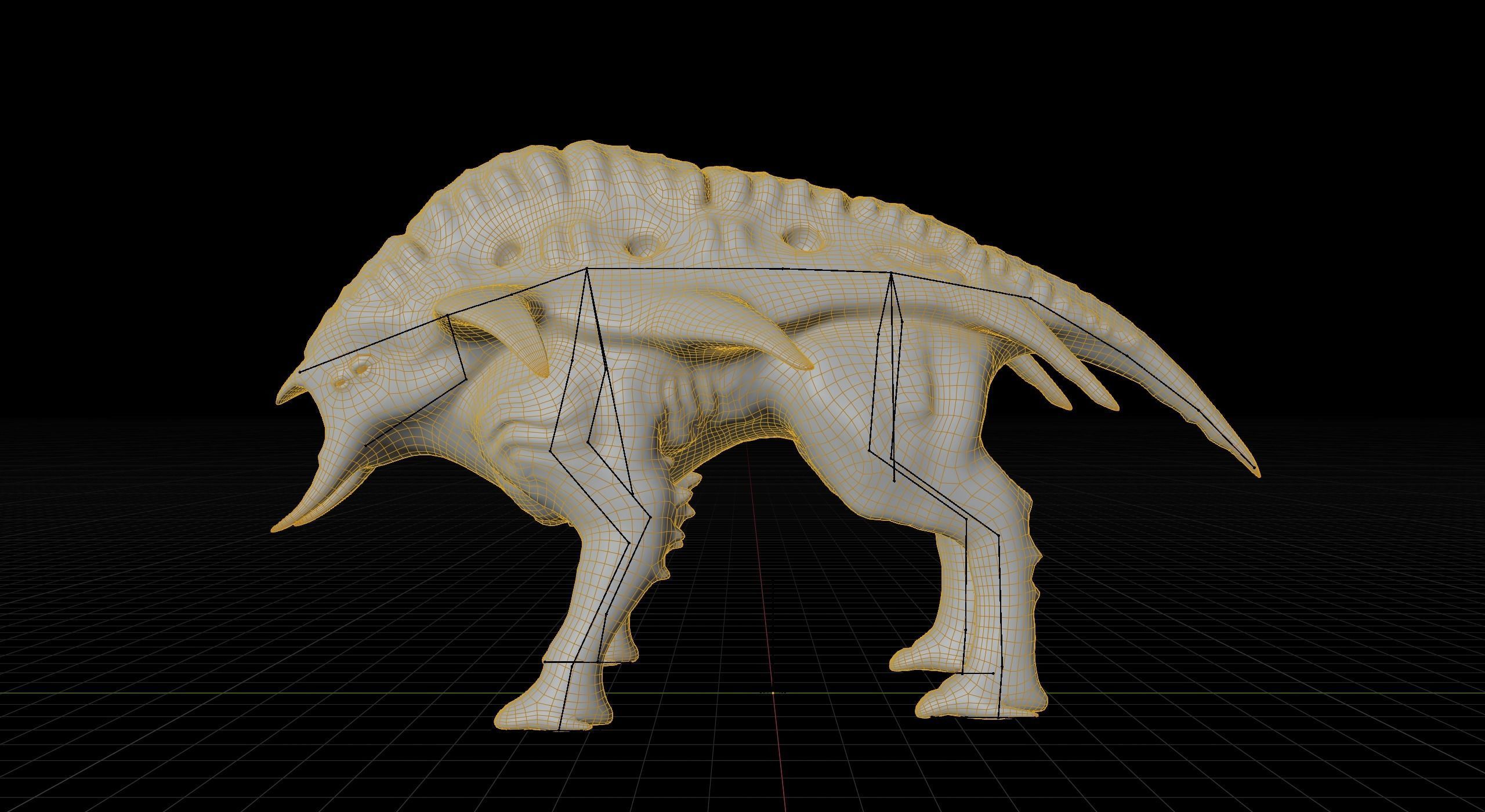 Behemoth Alien Creature Low-poly 3D model_17