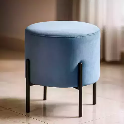 Pouf Seat Modern Stool Velvet