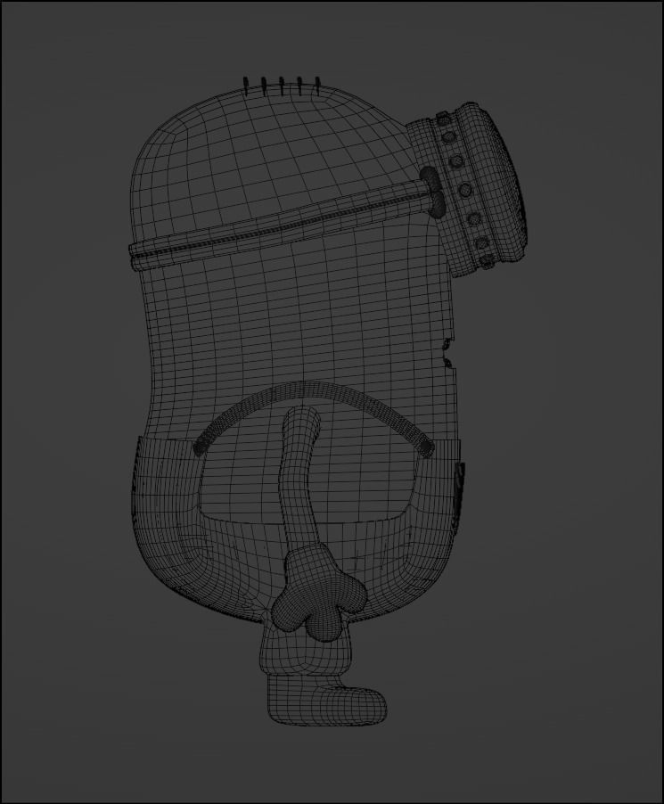 Stuart the Minion Detailed 3D Model - NOT RIGGED 3D model_9