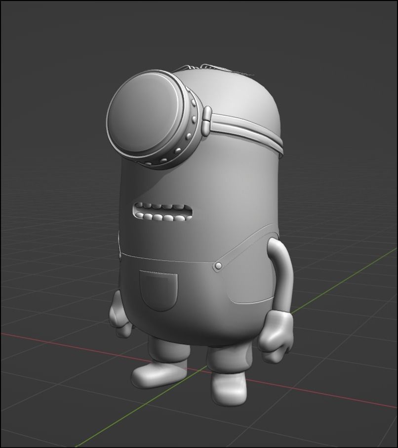 Stuart the Minion Detailed 3D Model - NOT RIGGED 3D model_4