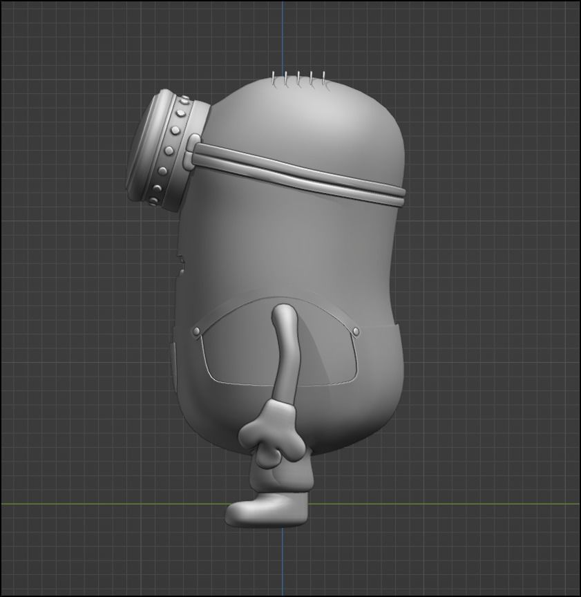 Stuart the Minion Detailed 3D Model - NOT RIGGED 3D model_6