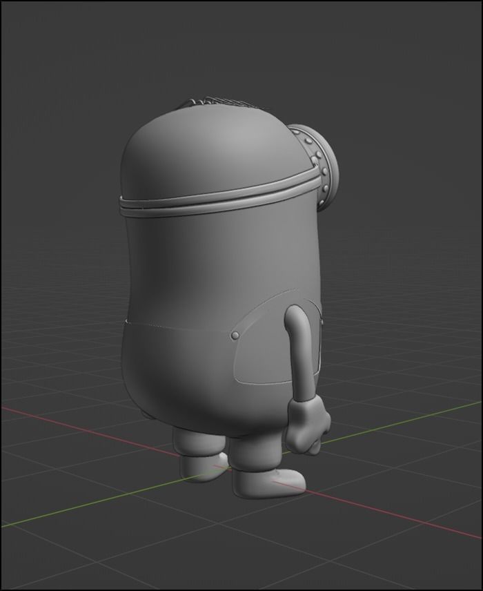 Stuart the Minion Detailed 3D Model - NOT RIGGED 3D model_5