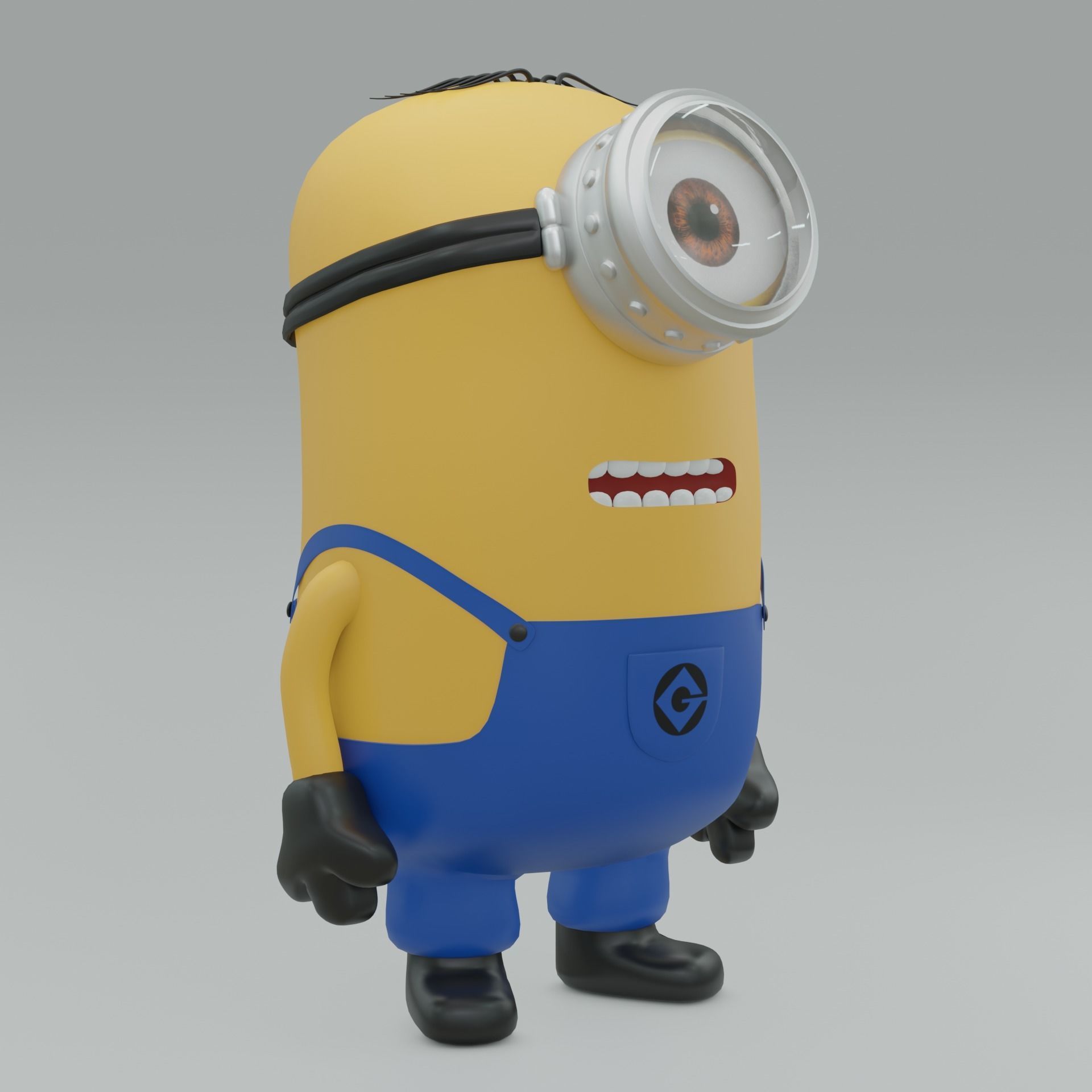 Stuart the Minion Detailed 3D Model - NOT RIGGED 3D model_2