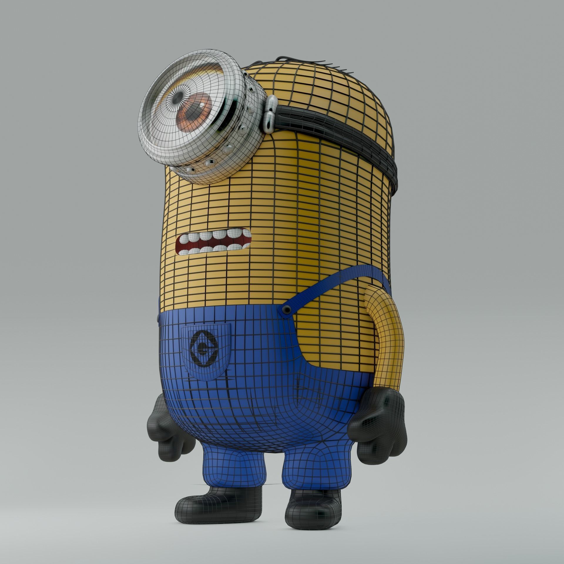 Stuart the Minion Detailed 3D Model - NOT RIGGED 3D model_3