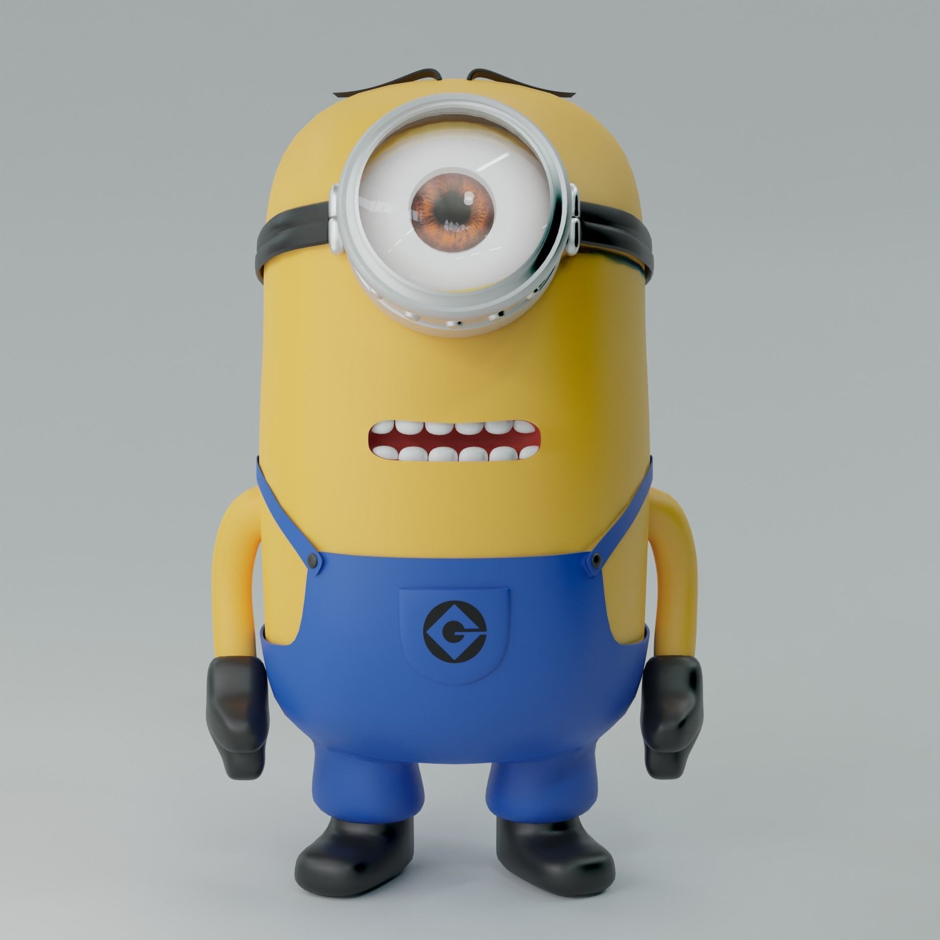 Stuart the Minion Detailed 3D Model - NOT RIGGED 3D model_1