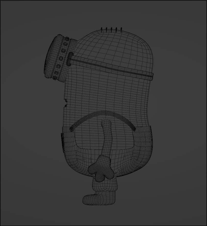 Stuart the Minion Detailed 3D Model - NOT RIGGED 3D model_10