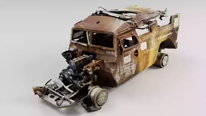 Tigr or Tiger infantry mobility vehicle destroyed in Ukraine 