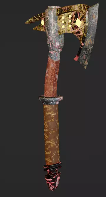 Axe LP Free low-poly 3D model
