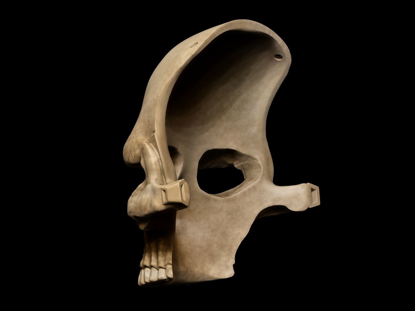 Grumpy Skull Mask 3D print model_11