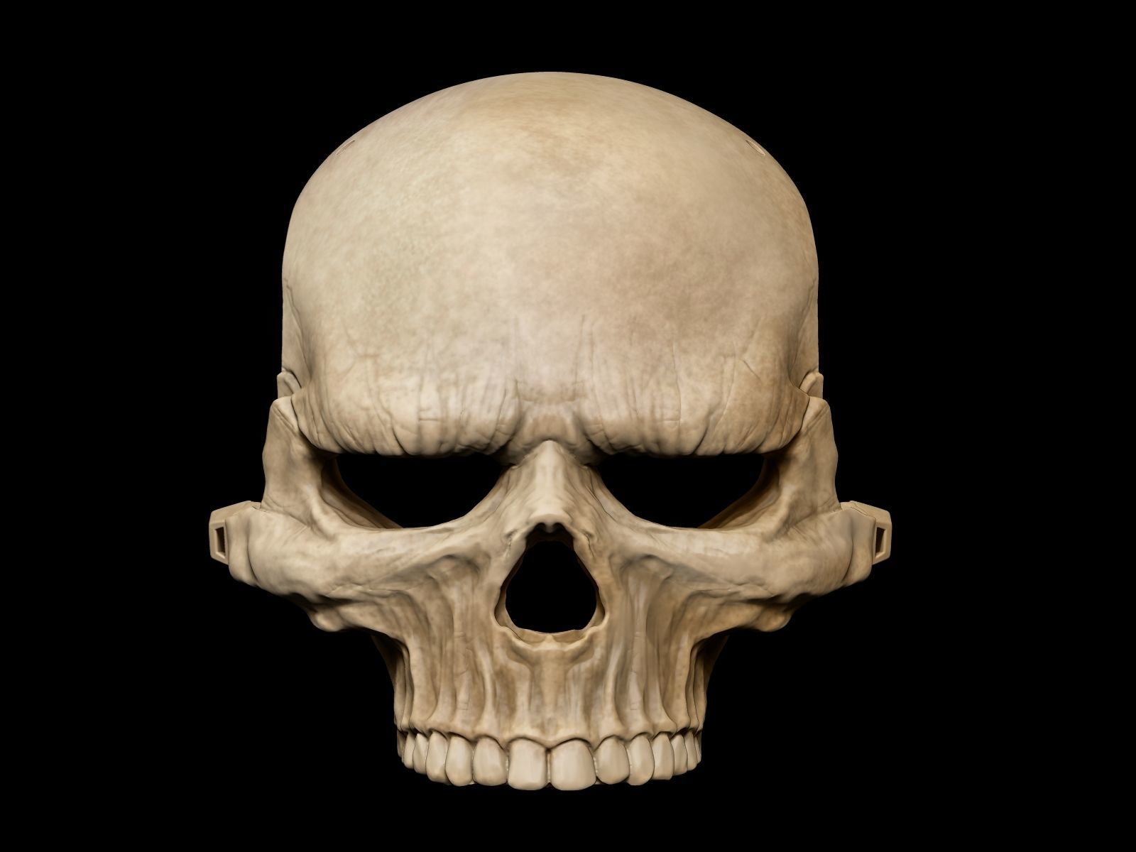 Grumpy Skull Mask 3D print model_8