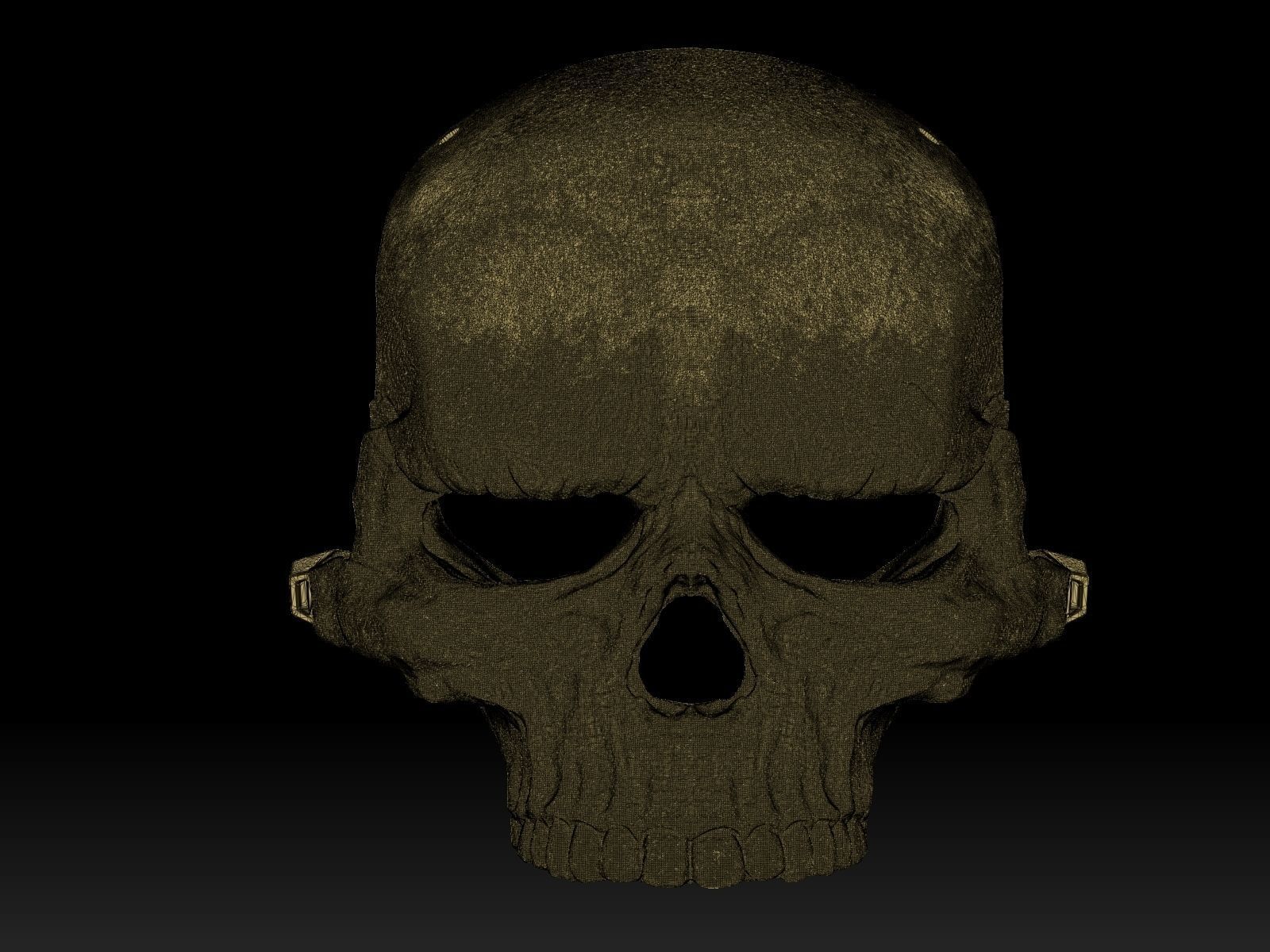 Grumpy Skull Mask 3D print model_16