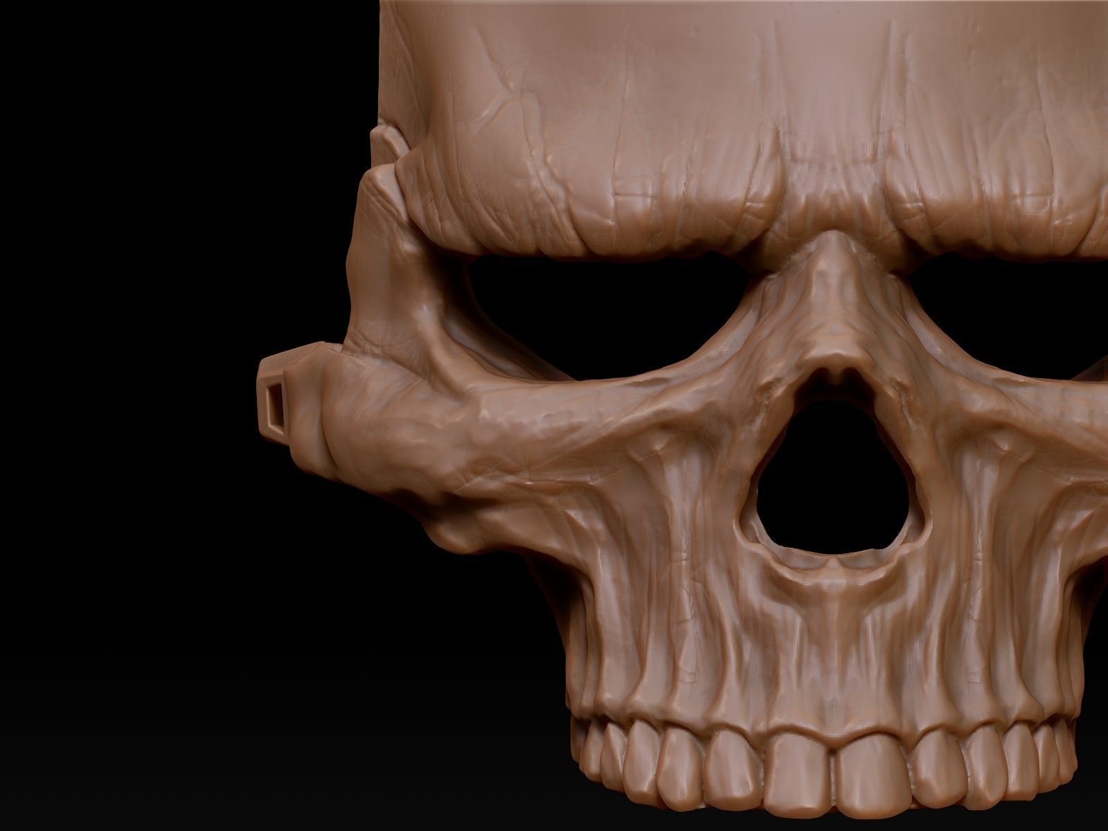 Grumpy Skull Mask 3D print model_15