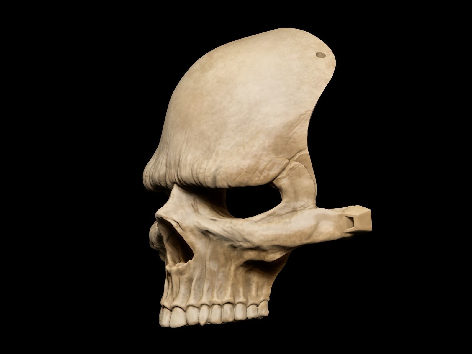 Grumpy Skull Mask 3D print model_10