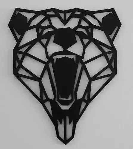 Geomatric bear head