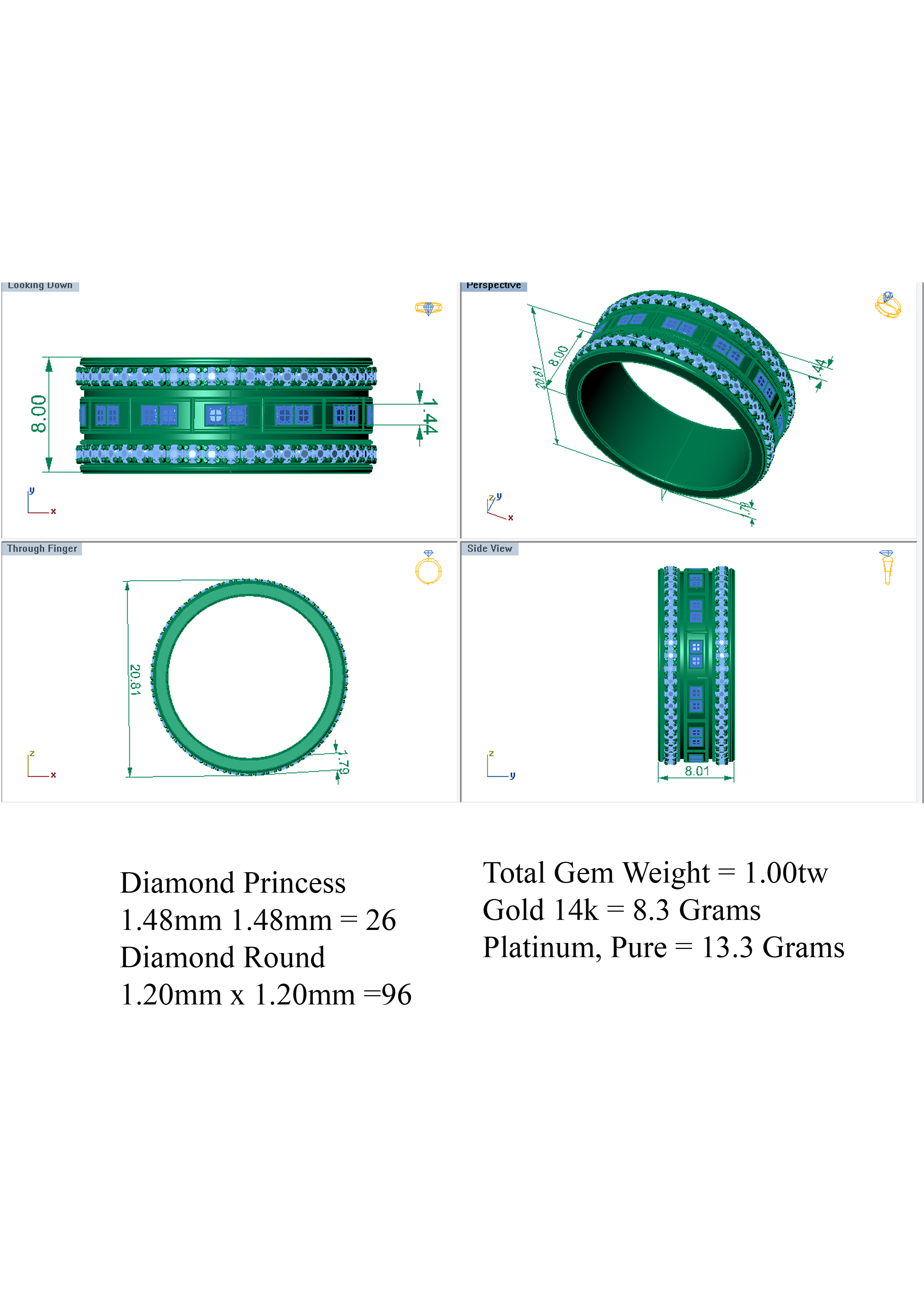 Wedding Band 3D print model_6