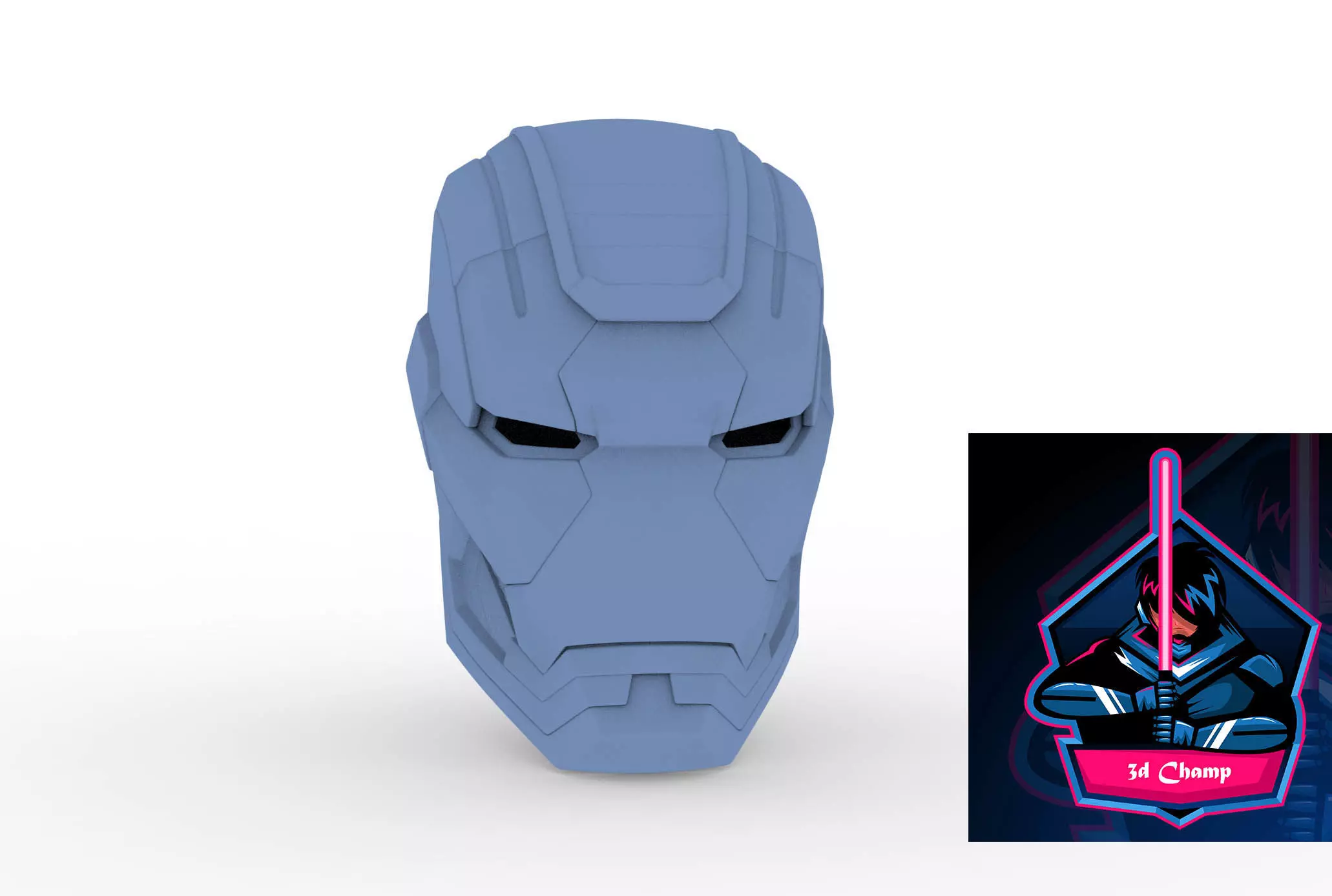Ironman Patriot Helmet ready to 3d print 3D model