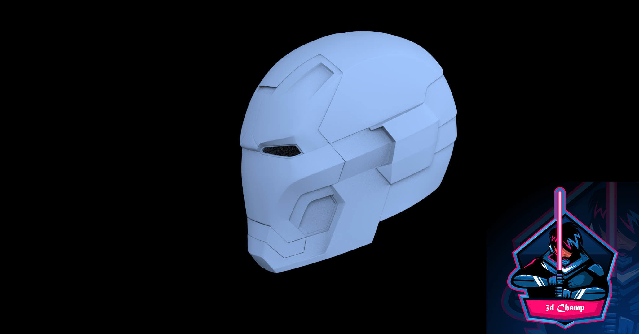 IRONMAN MK43 HELMET READY TO 3D PRINT 3D model_3