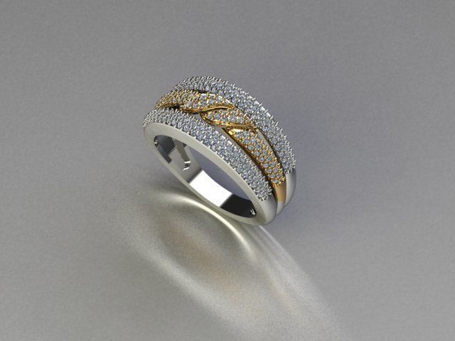 ring jewelry 3D print model_2