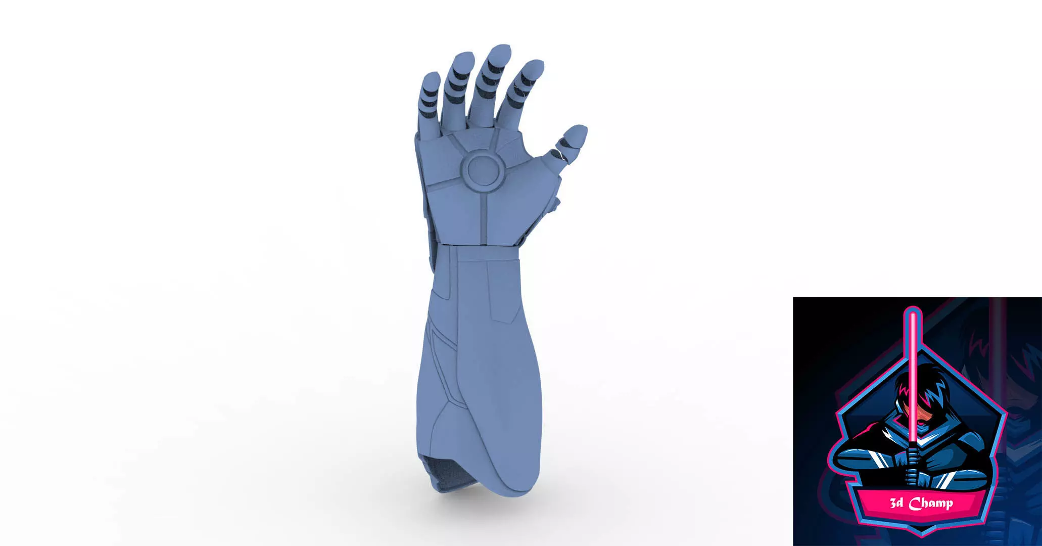 IRONMAN MK 85 GAUNTLET READY TO 3D PRINT 3D model_0