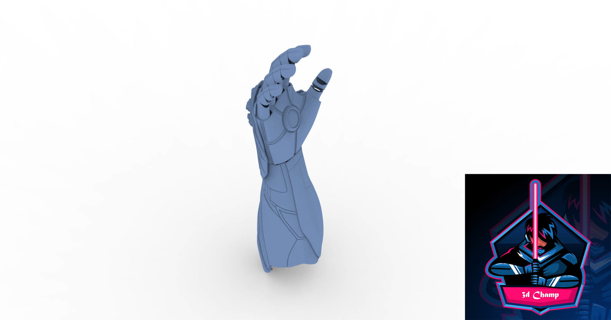 IRONMAN MK 85 GAUNTLET READY TO 3D PRINT 3D model_3