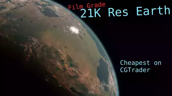  21K Res Earth  3D model