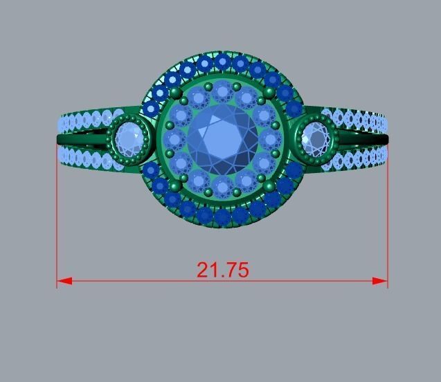 ring jewelry 3D print model_8