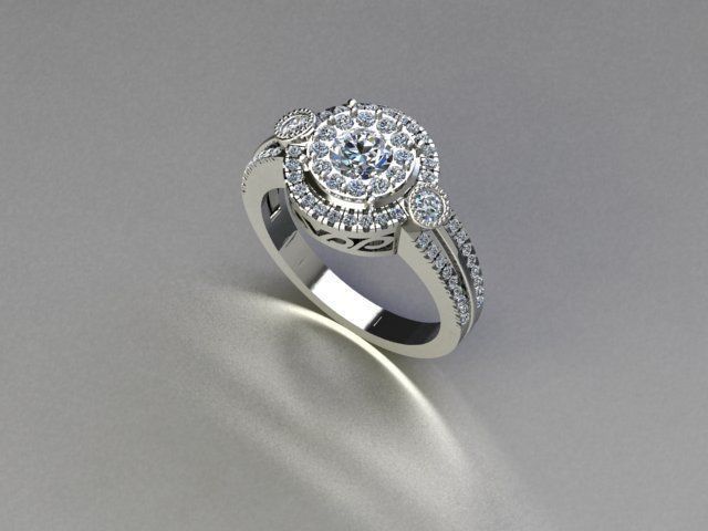 ring jewelry 3D print model_3