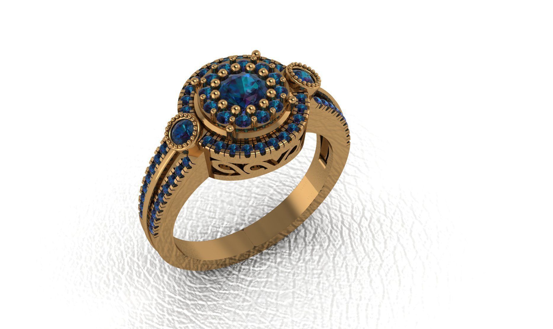 ring jewelry 3D print model_1