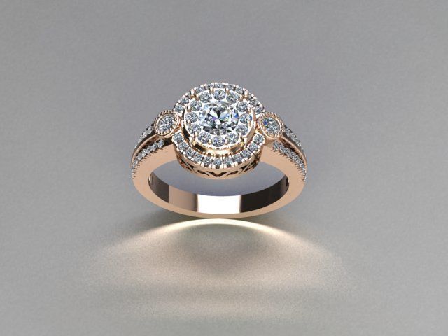 ring jewelry 3D print model_2