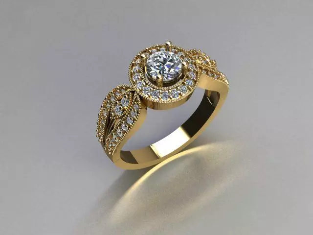 ring jewelry 3D print model_0