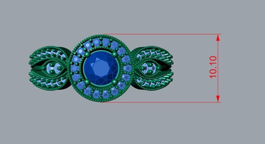 ring jewelry 3D print model_8