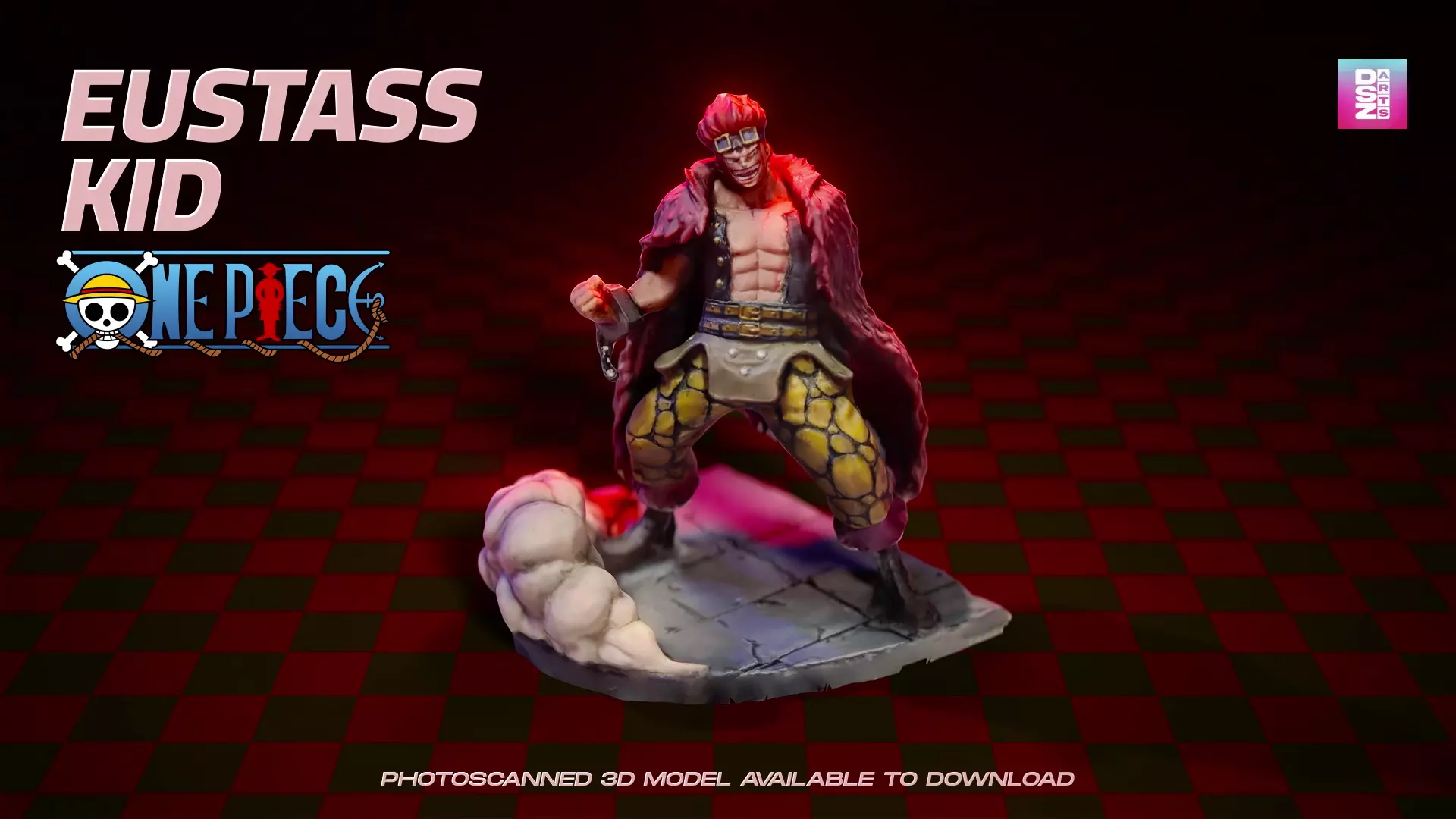 Eustass Kid from One Piece - Photoscanned Model 3D model
