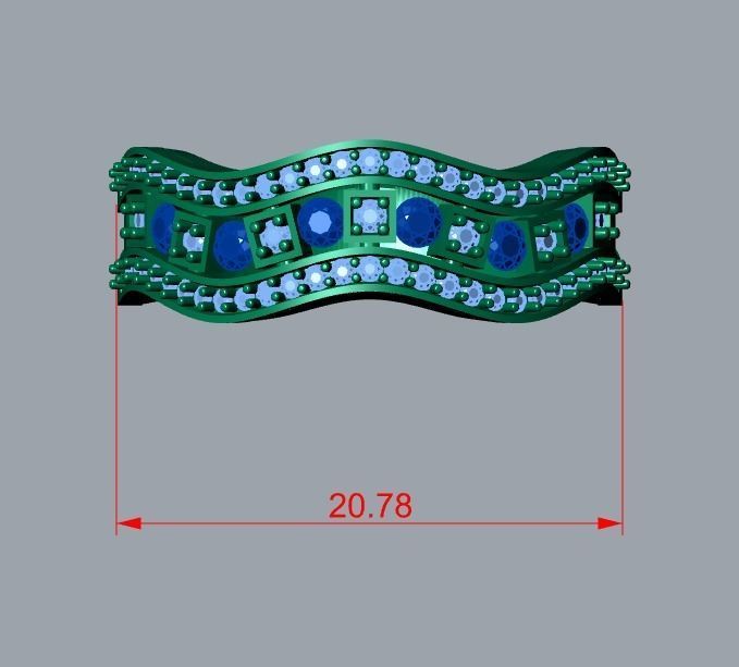 ring jewelry 3D print model_8