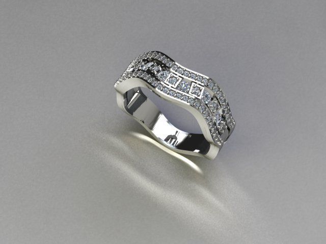 ring jewelry 3D print model_3