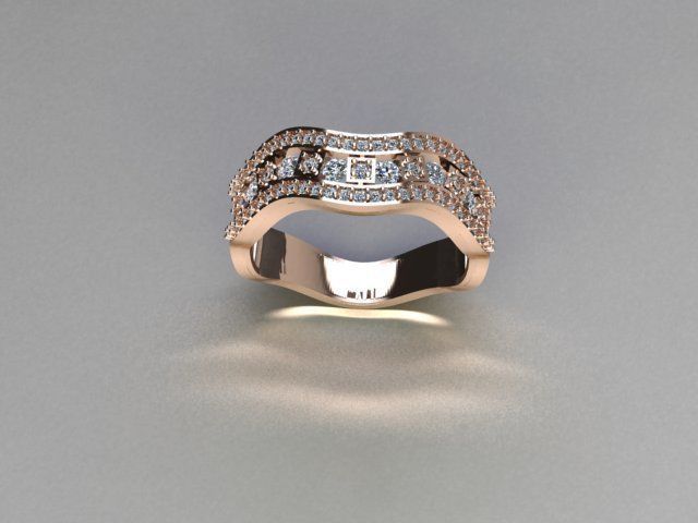 ring jewelry 3D print model_2