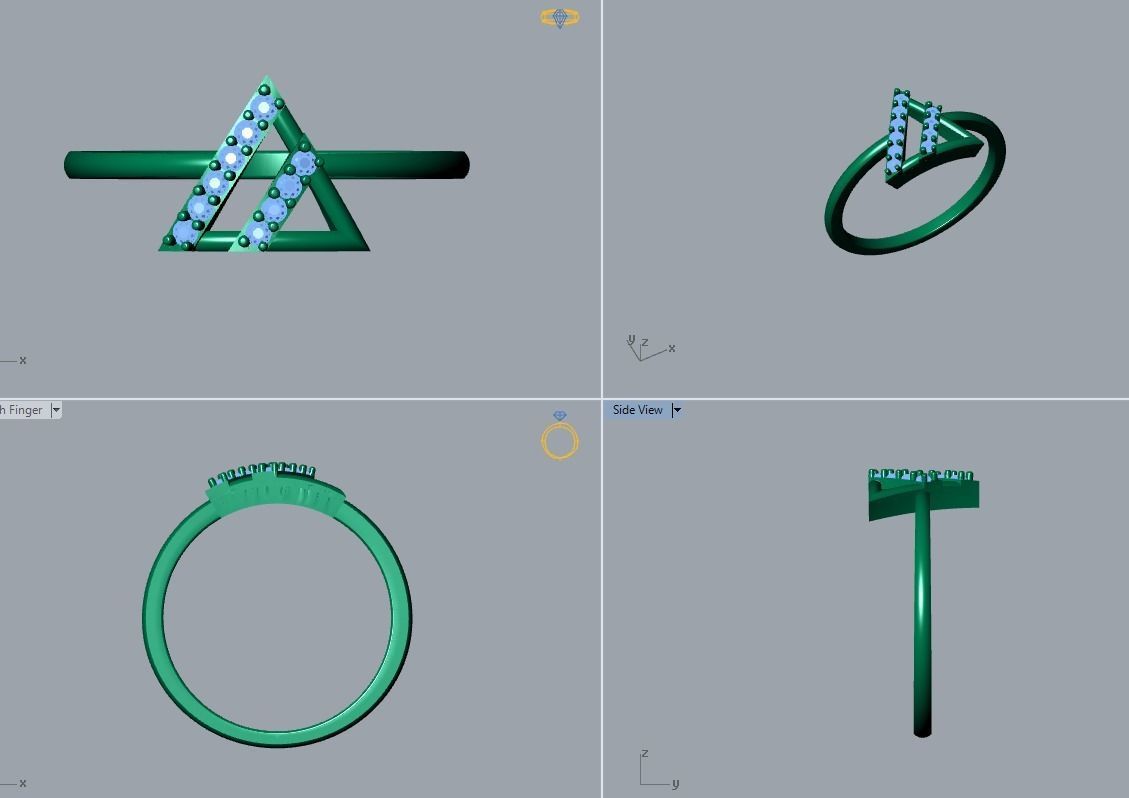 ring jewelry 3D print model_4