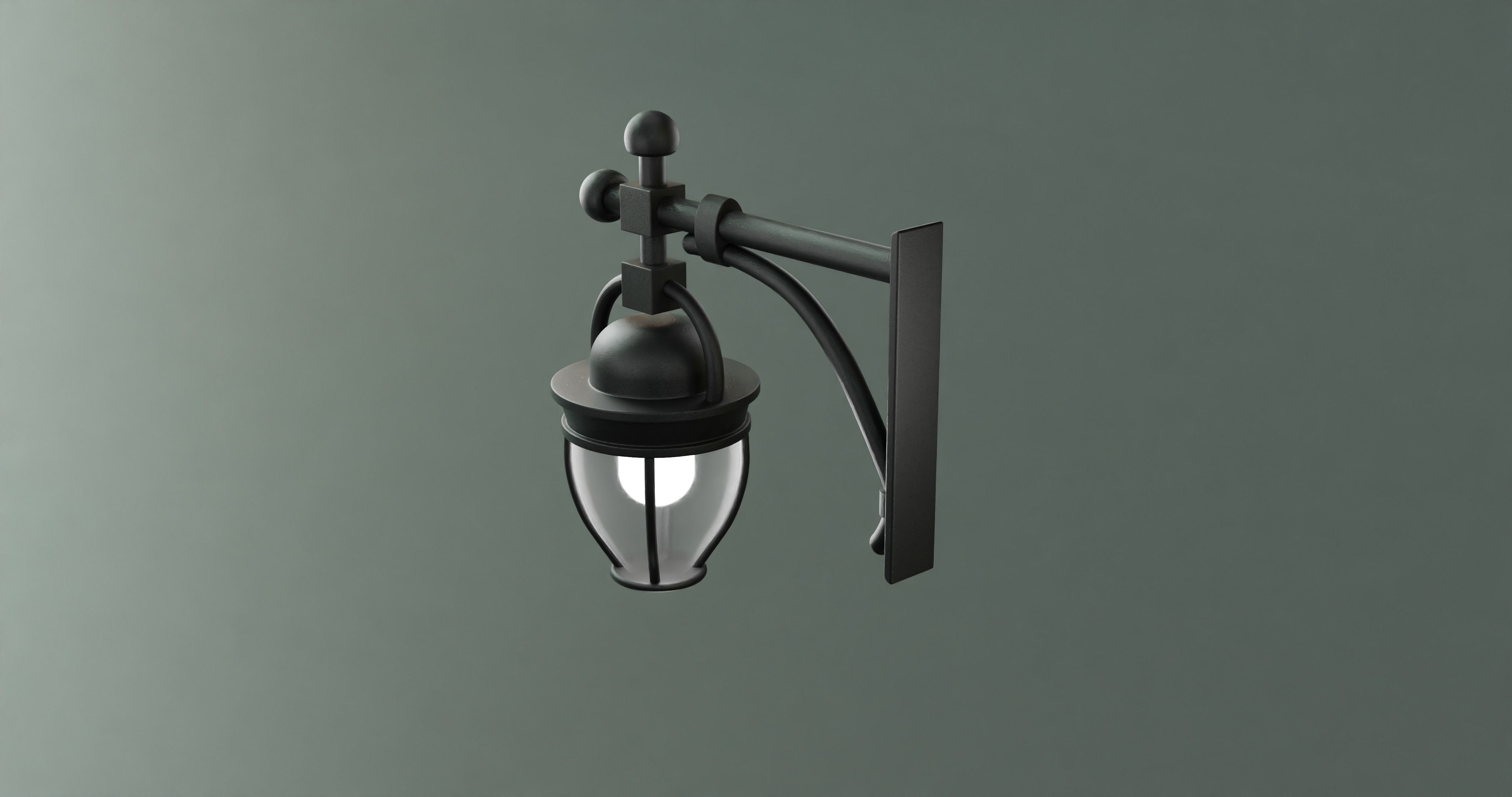 Street light 3D model_2