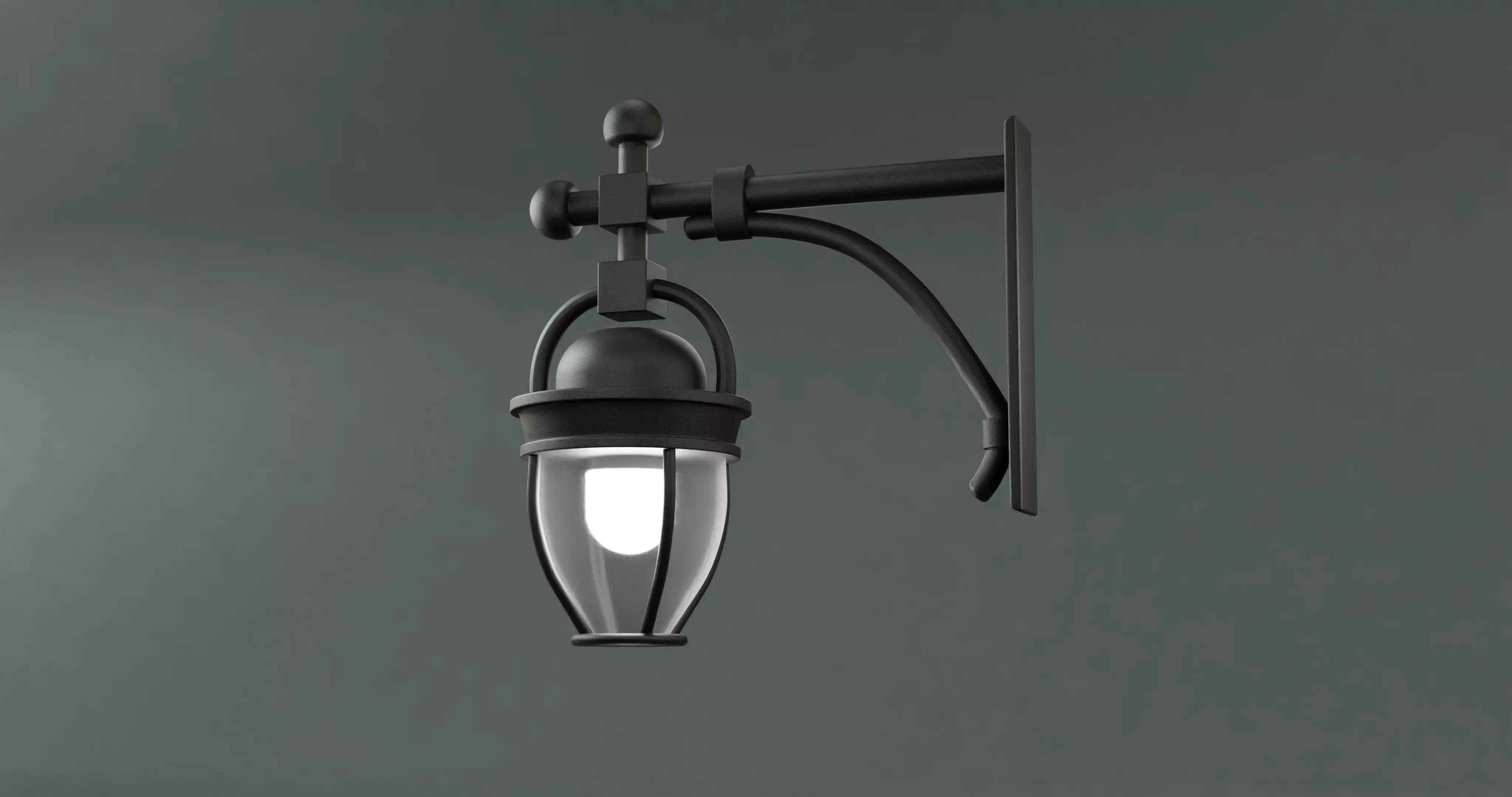 Street light 3D model_0