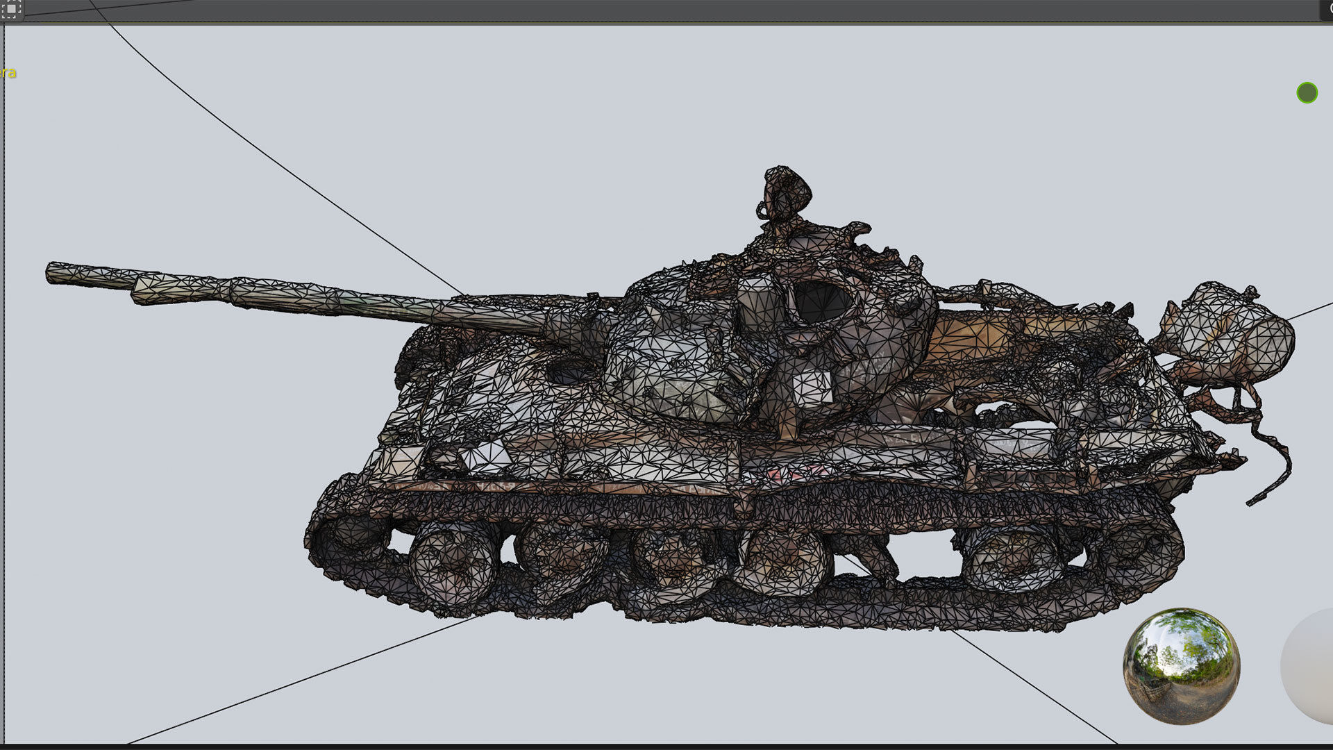 Russian T-72 tank destroyed by Ukrainian army 3D model_5