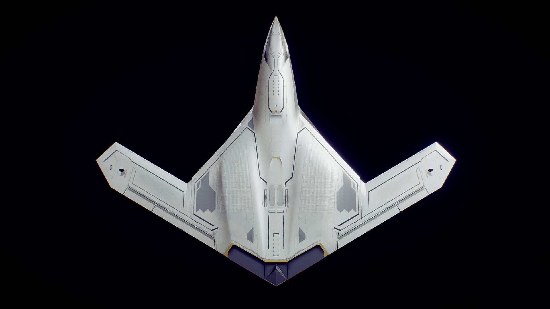 Drone Low-poly 3D model_8