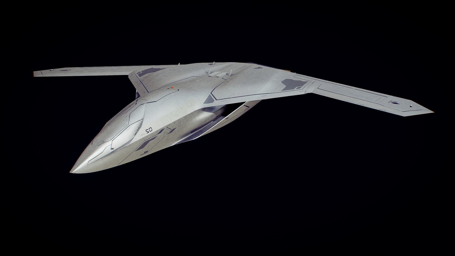 Drone Low-poly 3D model_9