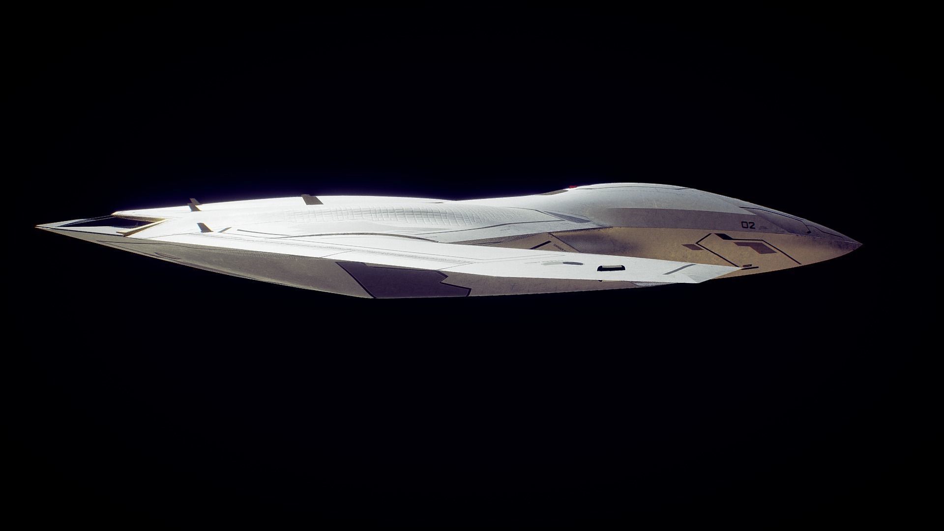 Drone Low-poly 3D model_10