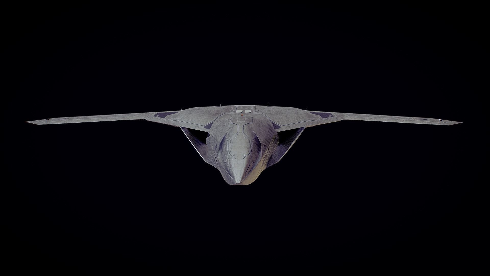 Drone Low-poly 3D model_6