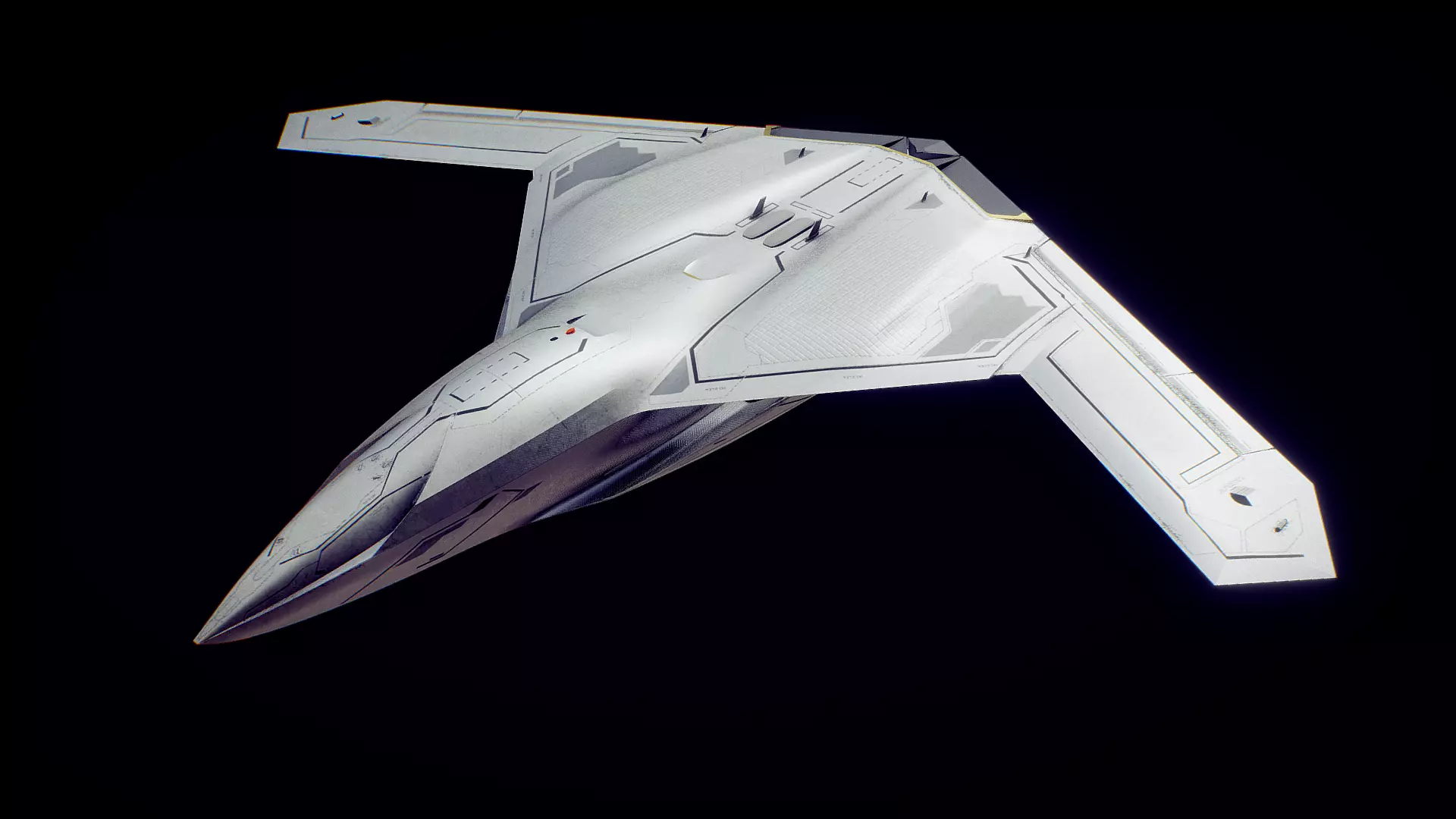 Drone Low-poly 3D model_0