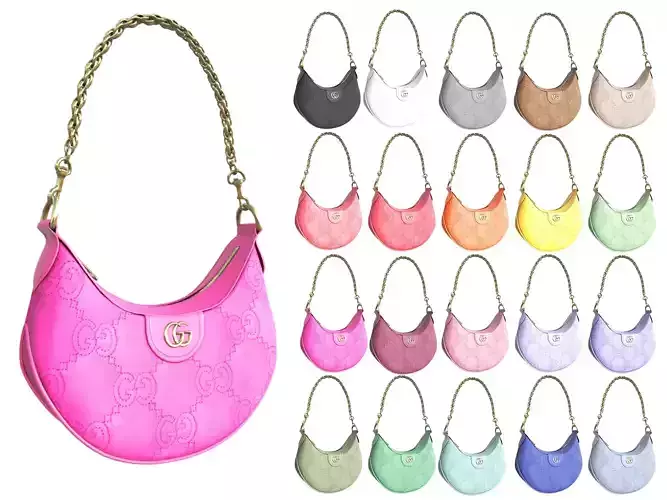 GUCCI Mini Matelasse GG Shoulder Bag - 3D Model