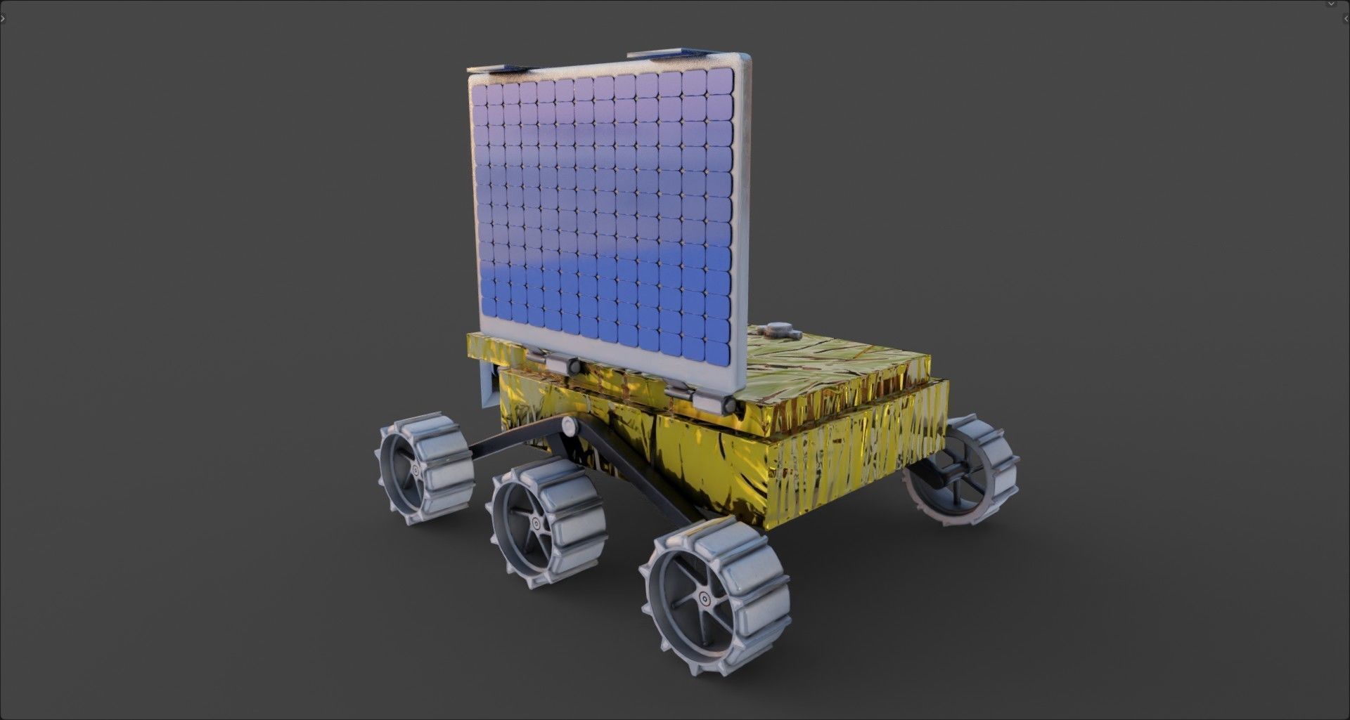 Vikram Chandrayan 3 - Chandrayaan and Moon rover 3D model_21