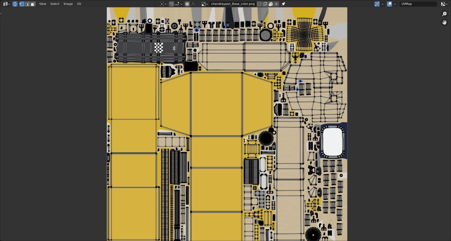 Vikram Chandrayan 3 - Chandrayaan and Moon rover 3D model_33