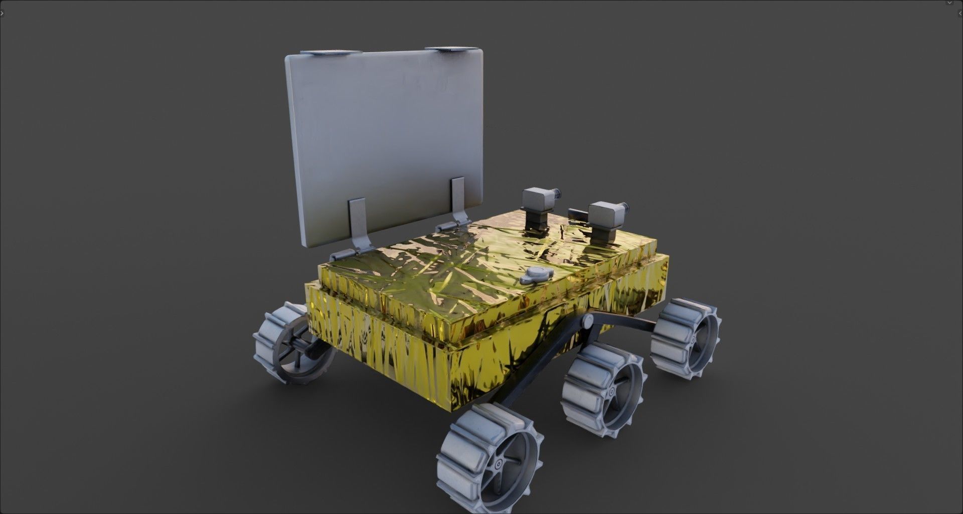 Vikram Chandrayan 3 - Chandrayaan and Moon rover 3D model_23