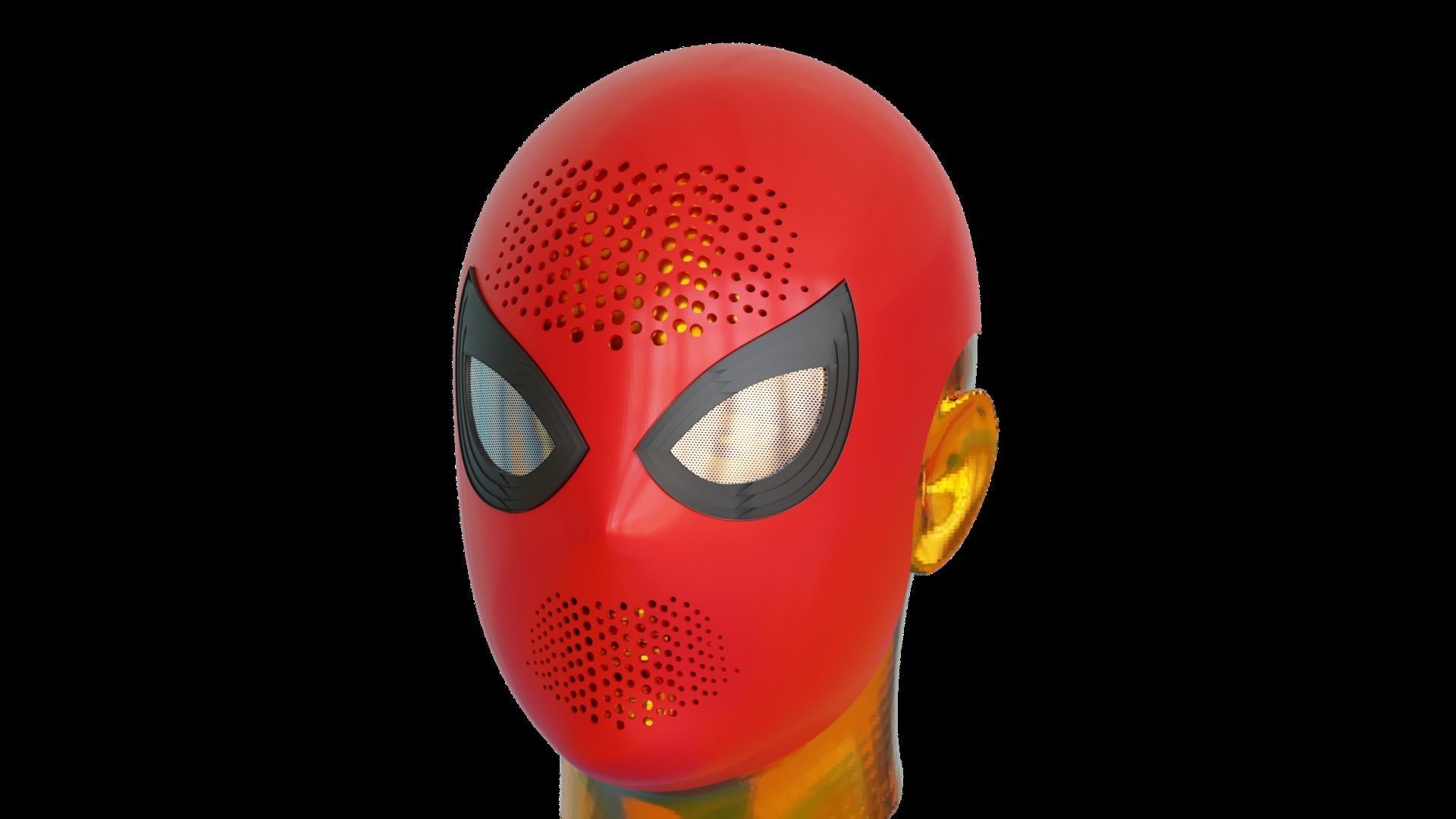 mcu  spiderman faceshell 3d model 3D print model_2