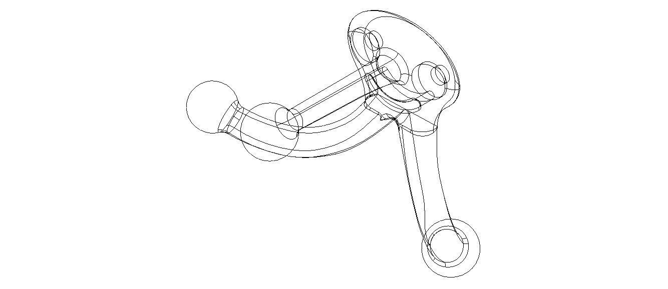 Plastic Triple Coat Hook 3D print model_8